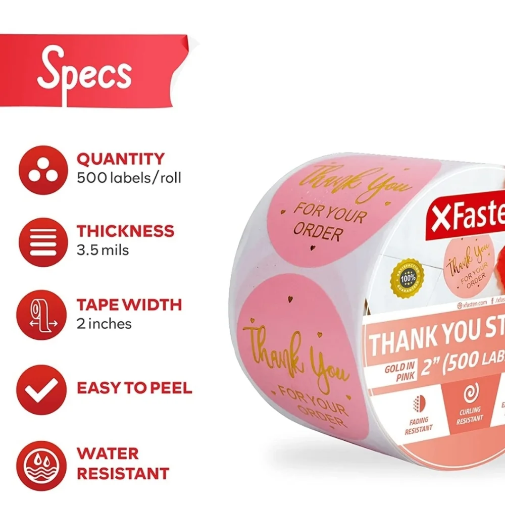 20pk WATERPROOF THANK YOU PINK FLORAL POLYMAILERS 10X13